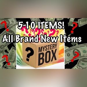 Mystery Box. You’ll receive 5-10 brand New items! It can be anything!
